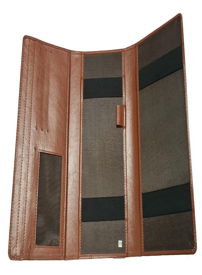 Essart Faux Leather Chequebook Case (AA-21219-Brown) - Image 3